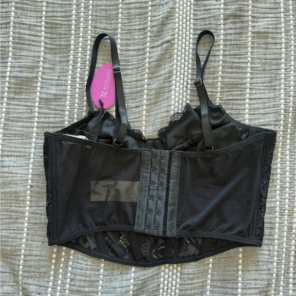 AVIDLOVE Black Lace Bustier Size S - Picture 4 of 4